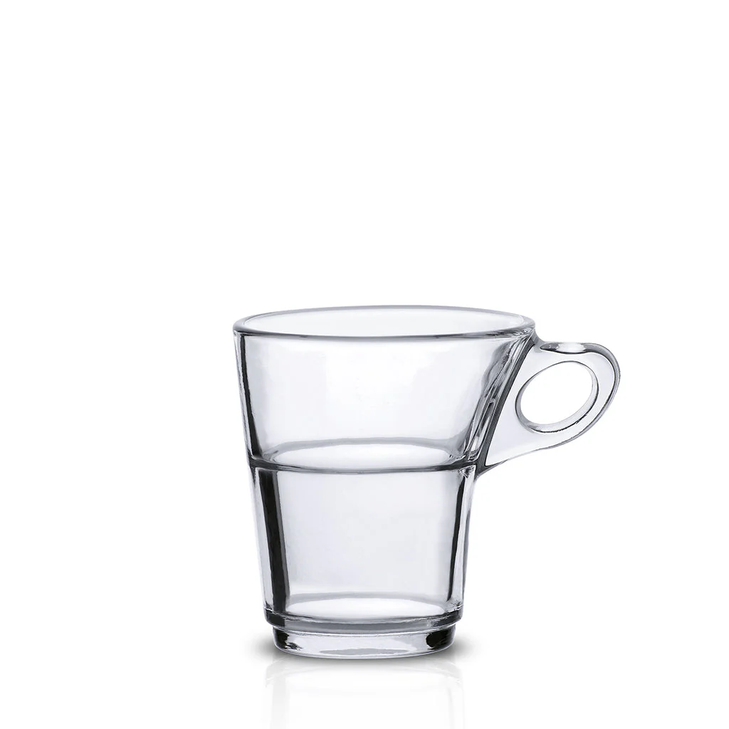 Caprice Glass Espresso Mugs - Set of 6 - Final Sale