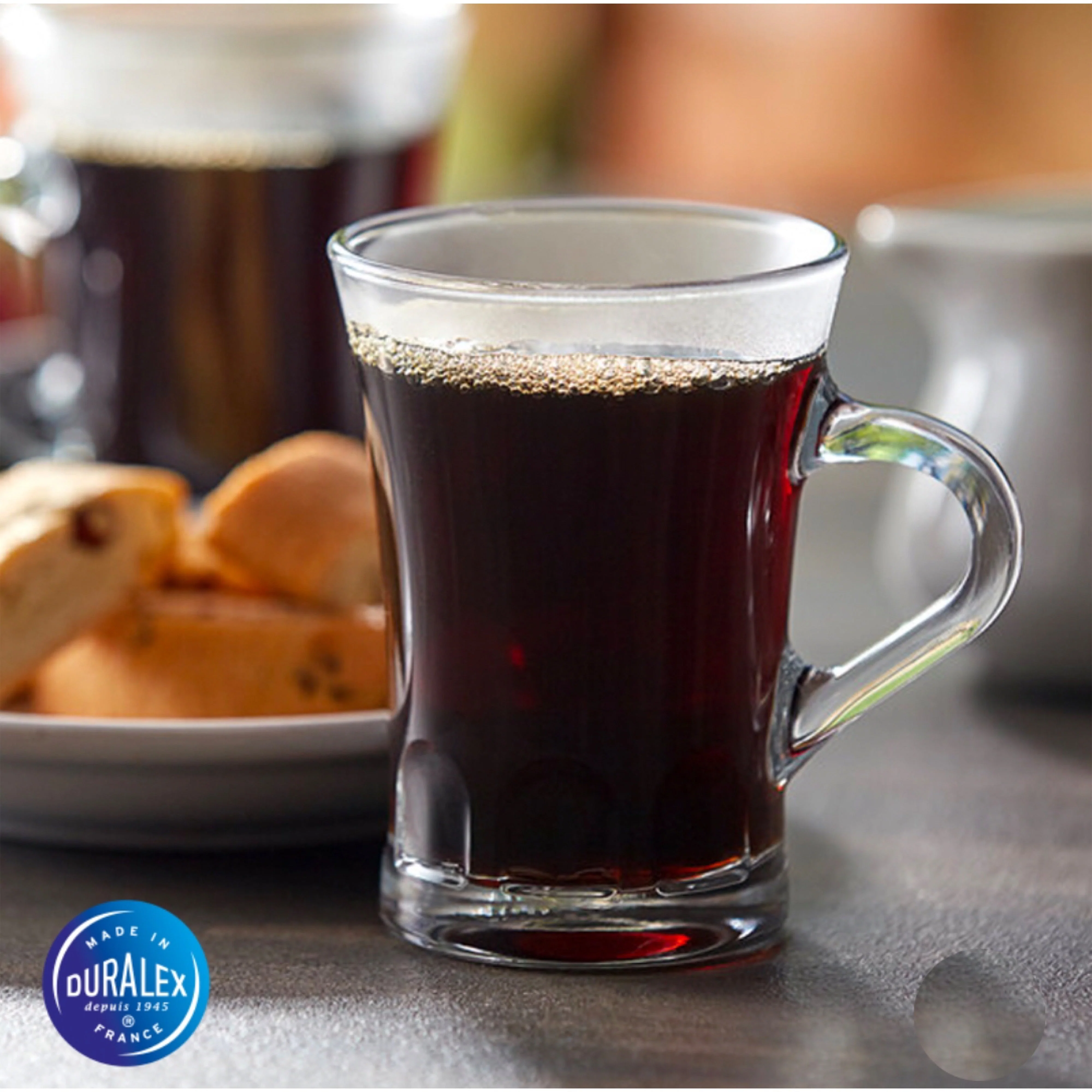 Tempered Glass Espresso Mugs - Set of 6 - Image 3
