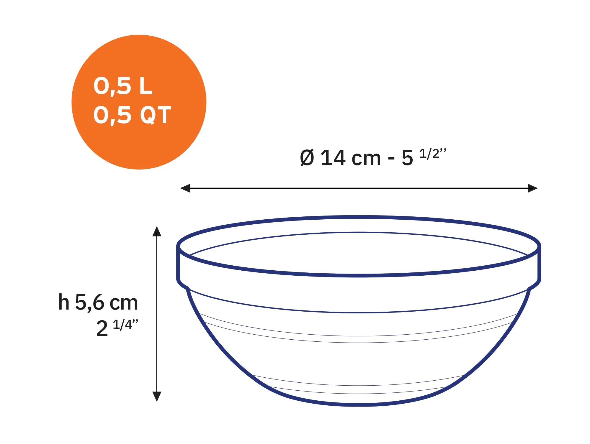 Le Gigogne® Stackable Clear Glass Bowl - Image 23