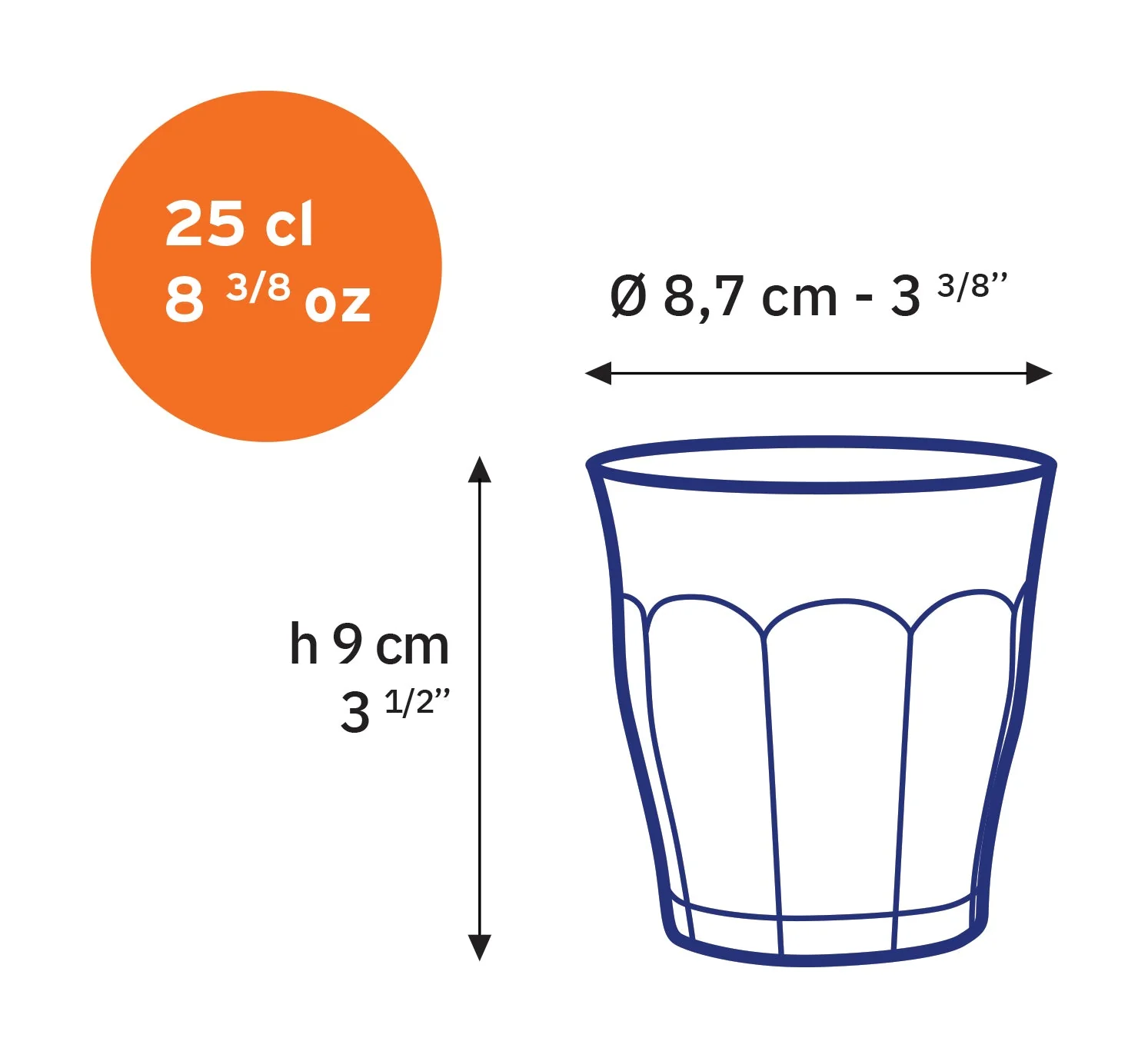Le Picardie® Amber Glass Tumbler - Set of 6 - Image 8