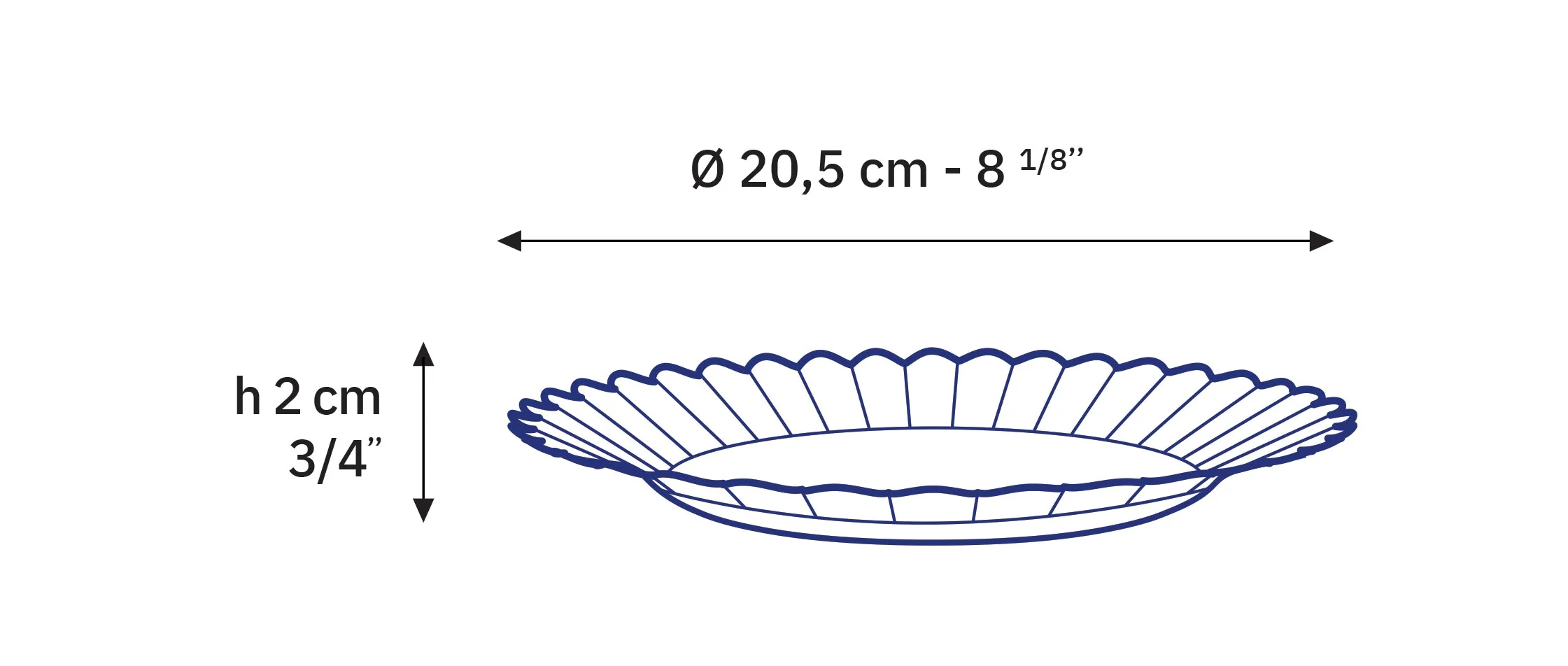 Le Picardie® Glass Dinnerware Dessert Plate 8 1/8" - Set of 6 - Image 5