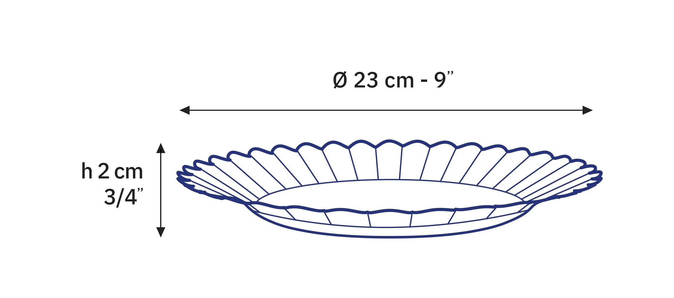 Le Picardie® Marine Glass Dinner Plate 9" - Set of 6 - Image 3