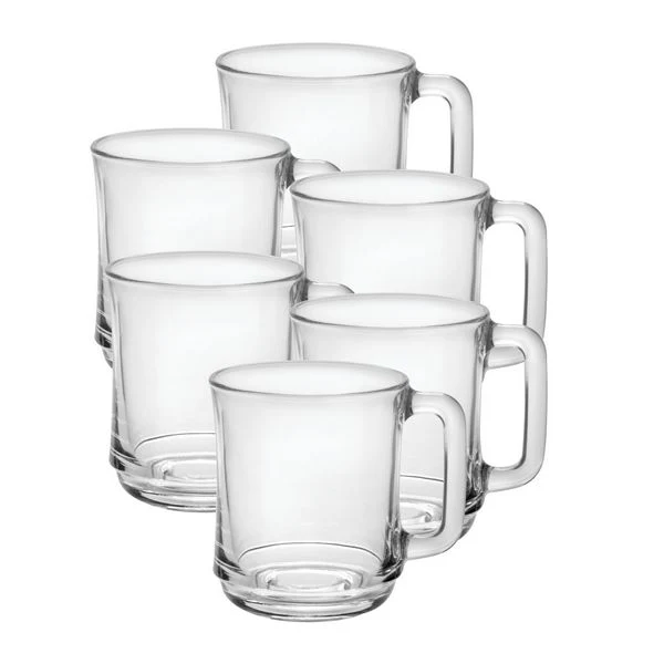 Lys Clear Stackable Glass Mug - Set of 6 - Image 5