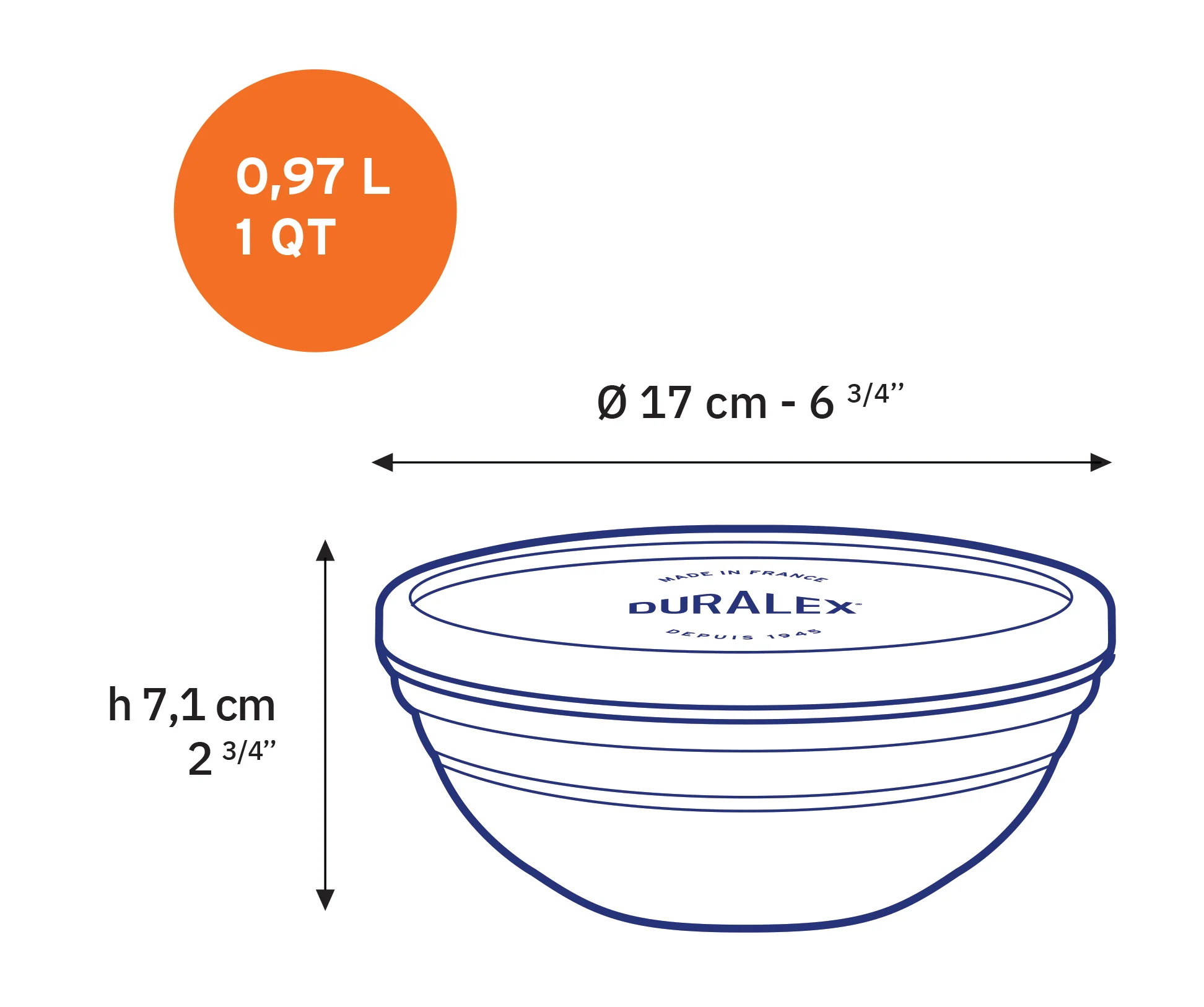Freshbox Round Storage Set - 3 Pieces ( .5, 1, 1.6 Quart) + Lids - Final Sale - Image 4