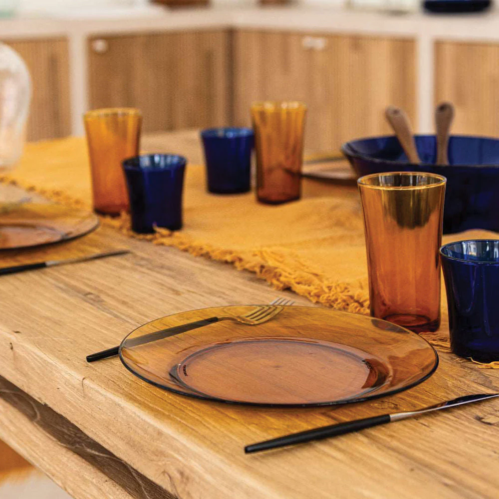 Lys Amber Glass Soup Bowl - Set of 6 - Image 3