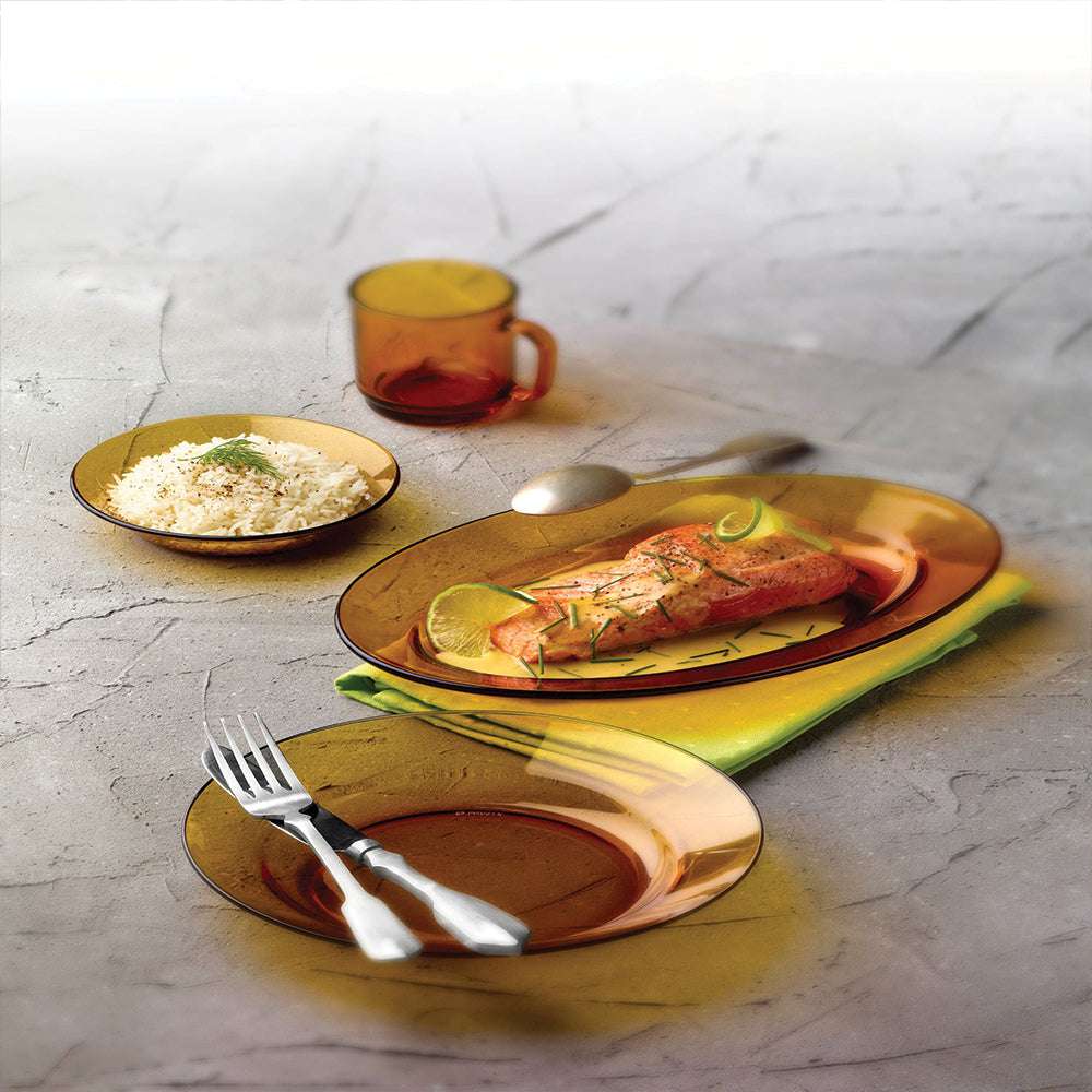 Lys Amber Glass Soup Bowl - Set of 6 - Image 4