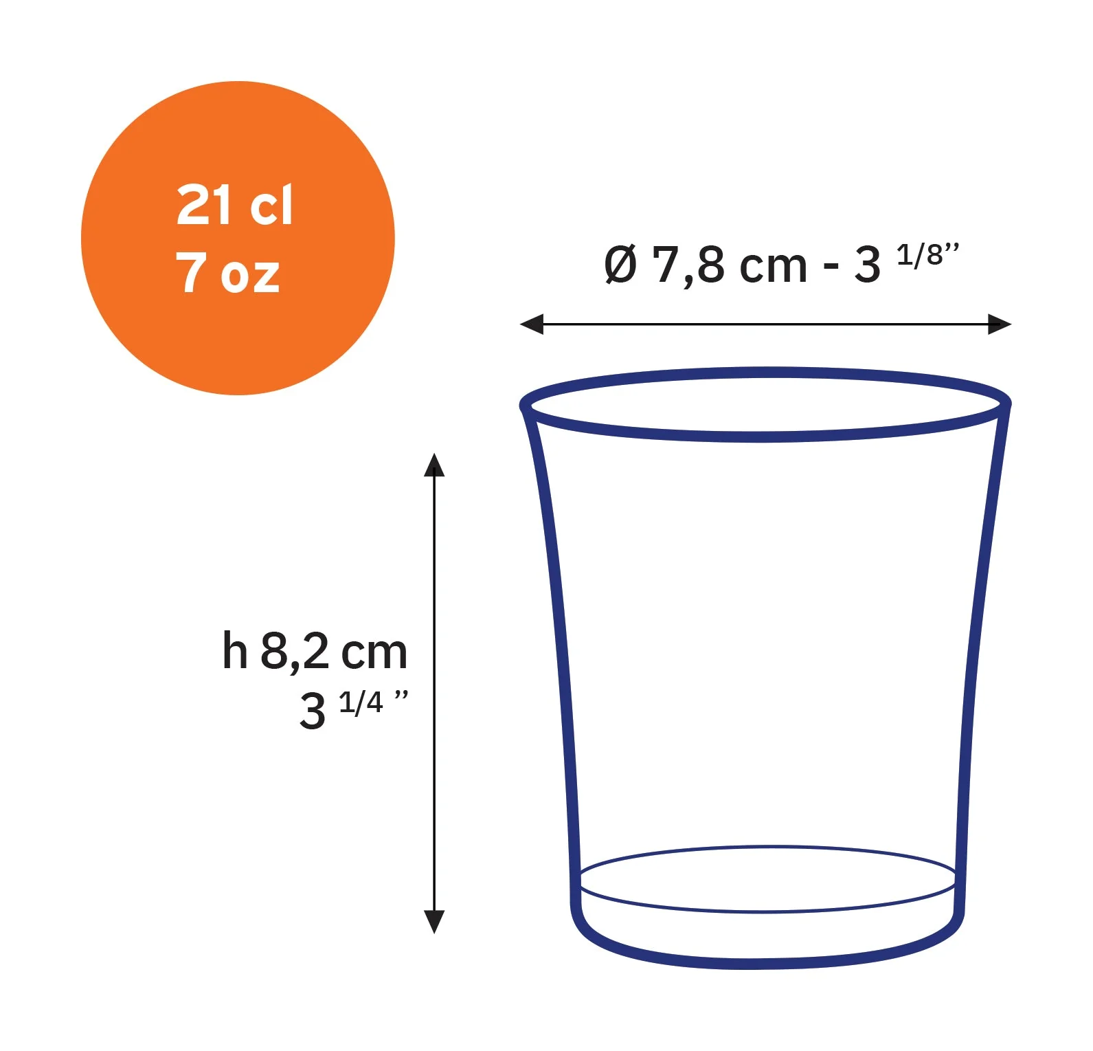 Lys Sepia Glass Tumbler 7 oz - Set of 6 - Image 4