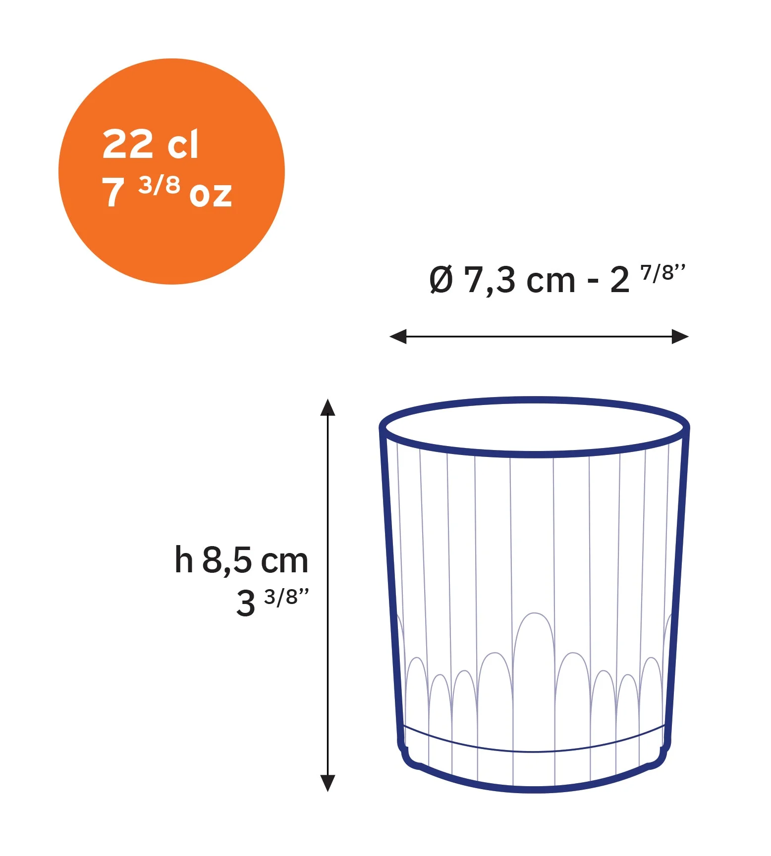 Manhattan Old Fashioned Glass - Set of 6 - Image 3